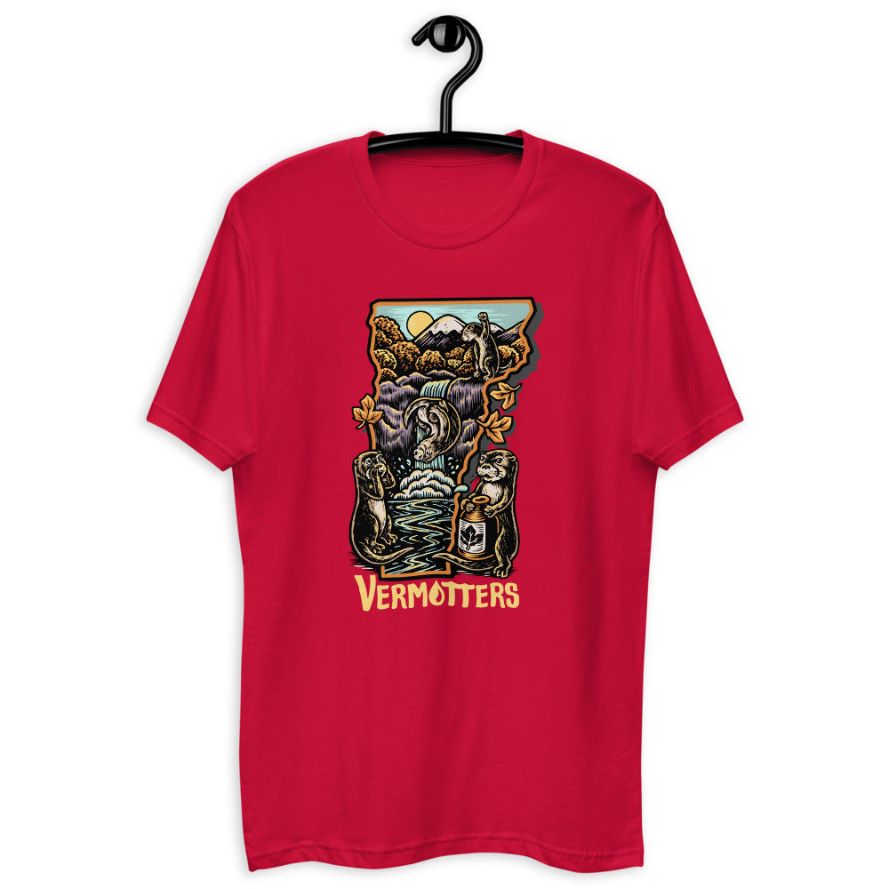 Vermotters : Otter Party (Fall Colorway) Next Level Mens T-Shirt