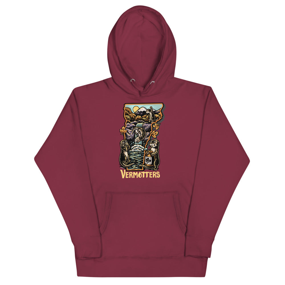 Vermotters : Otter Party (Fall Colorway) Unisex Premium Hoodie