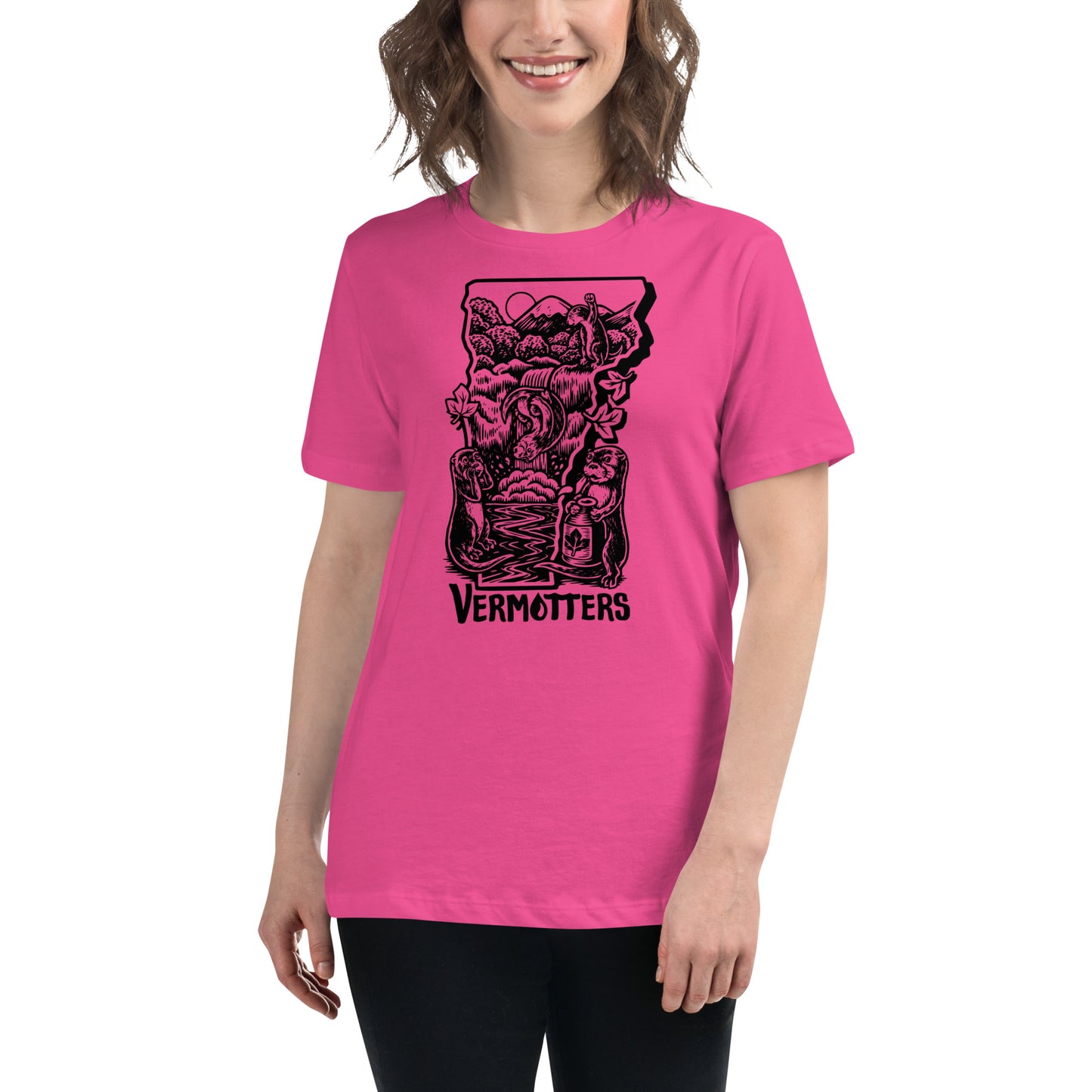 Vermotters : Otter Party Women's Bella Relaxed T-Shirt