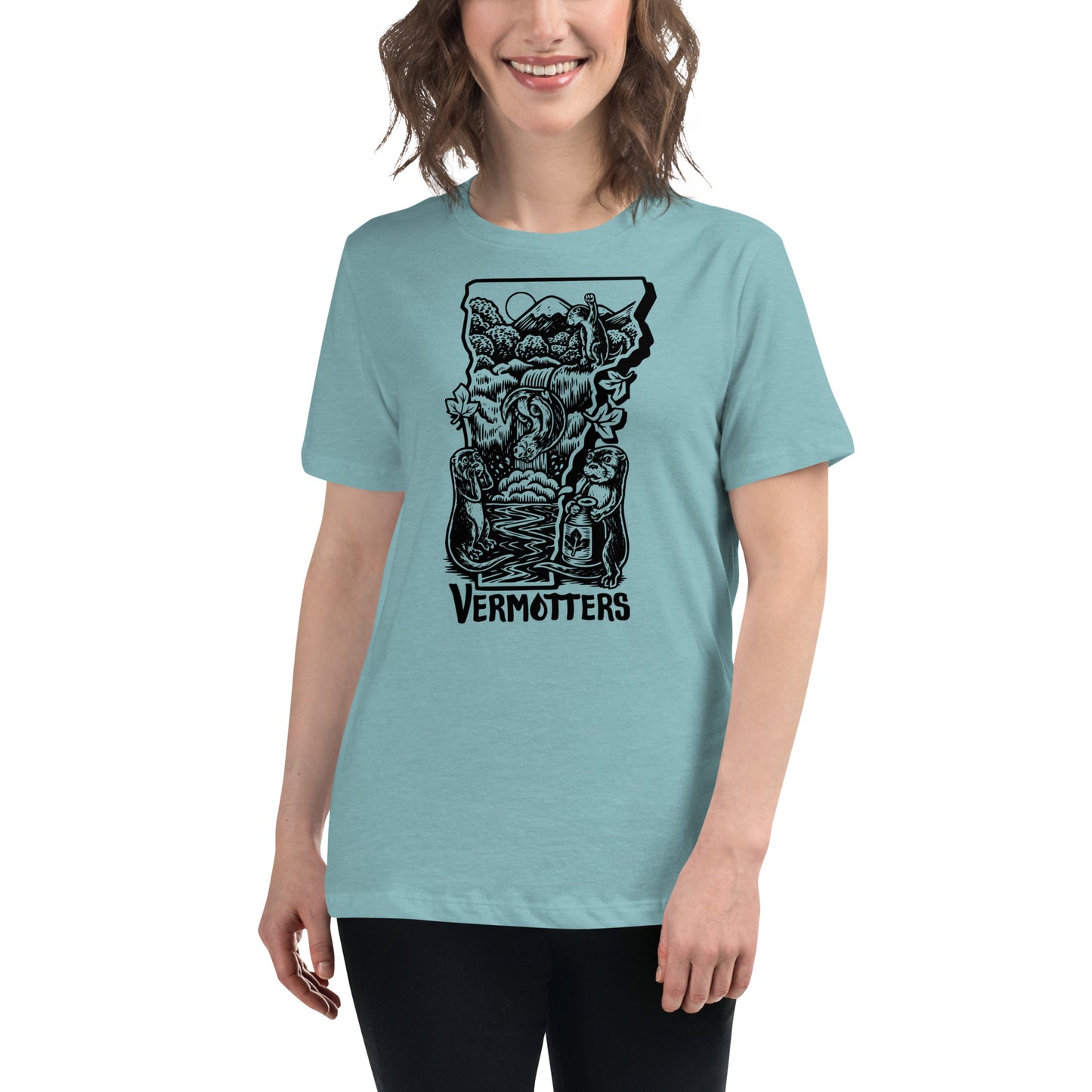 Vermotters : Otter Party Women's Bella Relaxed T-Shirt