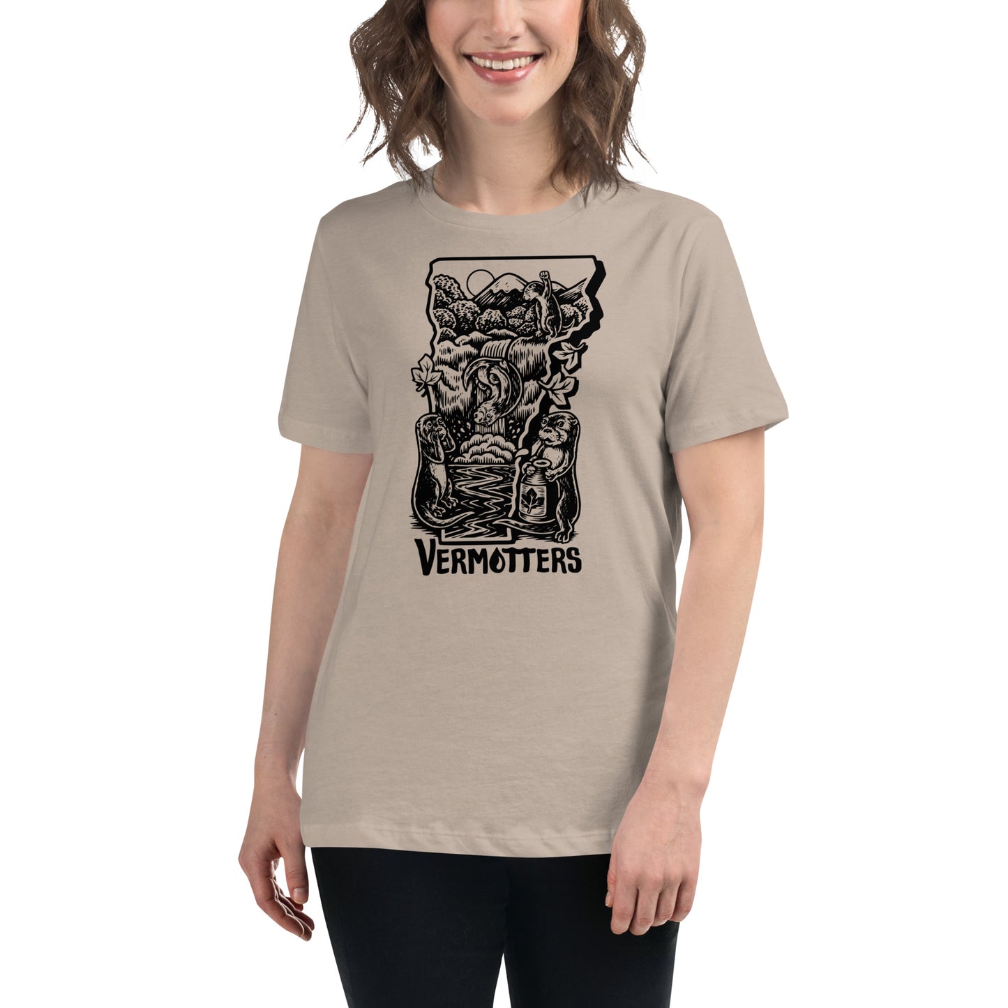 Vermotters : Otter Party Women's Bella Relaxed T-Shirt